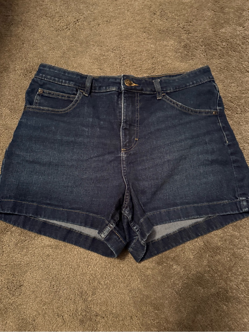 Lee Women's Dark Indigo Denim Shorts